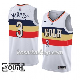 Dres New Orleans Pelicans Nikola Mirotic 3 Nike 2018-19 Bijela Swingman - Dječji